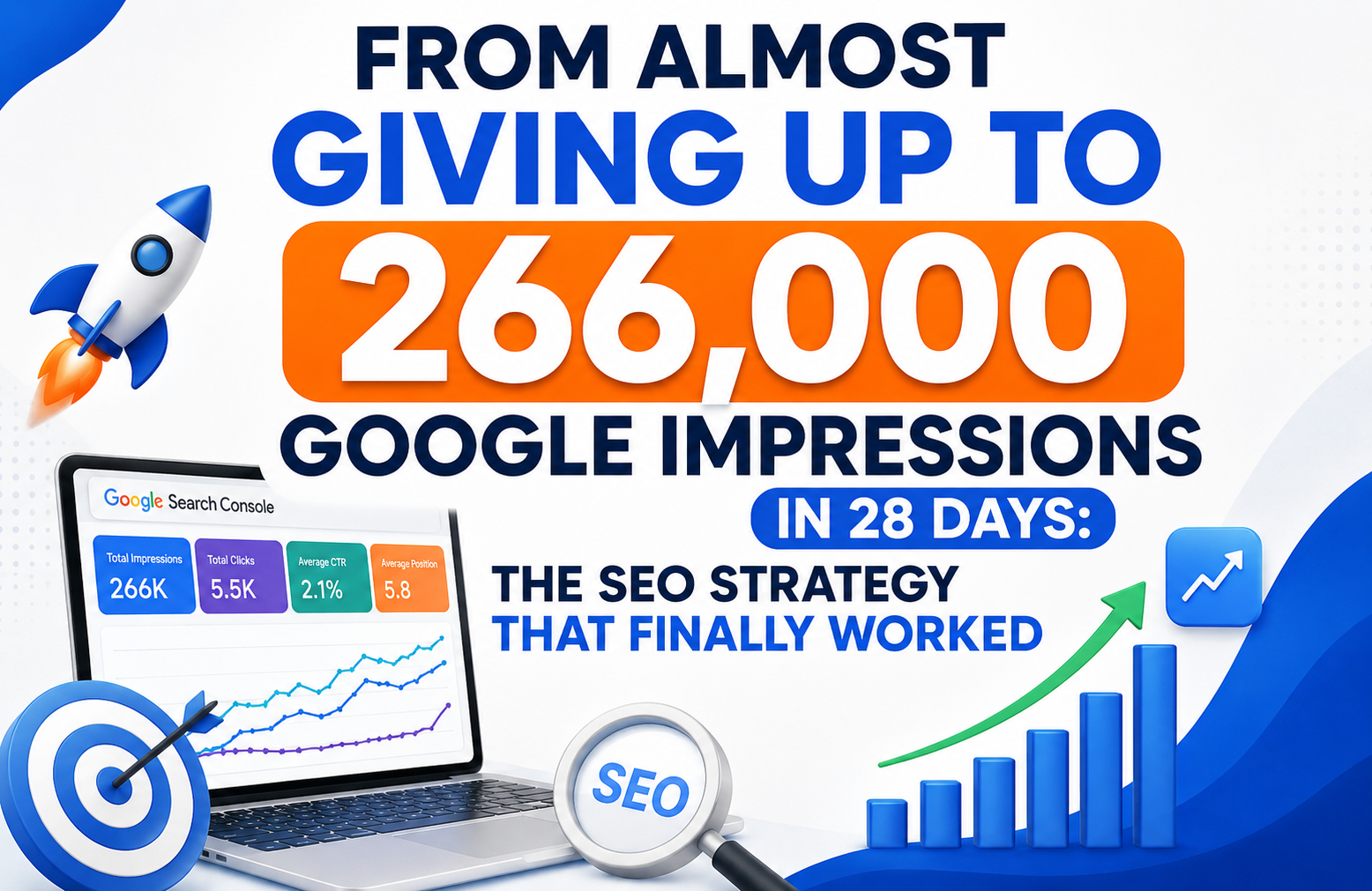 From Almost Giving Up to 266,000 Google Impressions in 28 Days The SEO Strategy That Finally Worked