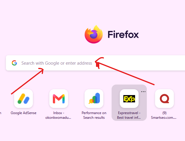 Search or Type Web Address